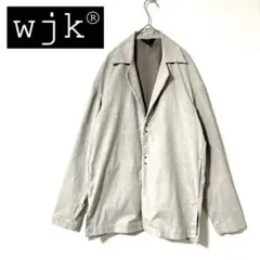 wjk black スェードジャケット テーラード　ダブルホック　Lサイズ