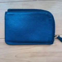 ★美品★IL BISONTE　コンパクトウォレット ネイビー