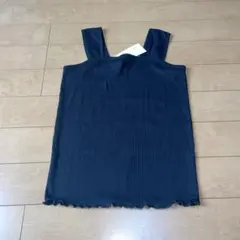 【新品未使用タグ付き】PARKGIRL タンクトップ　ノースリーブ　リブ　L