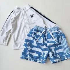 【petit main 他】ラッシュガード インナー付きスイムパンツ セット