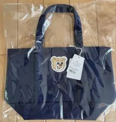 フェイラー オールドテディ ワッペントートバッグ ネイビー 小