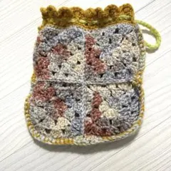 グラニースクエア巾着袋