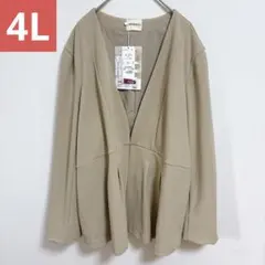 noannu sasaki miki フォーマル ペプラムジャケット 4L