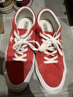 希少　CONVERSE ONE STAR 25cm レッド スエード ワンスター