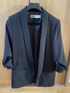 【美品】ZARA ザラ テーラードジャケット 黒 M レディース ジャケット