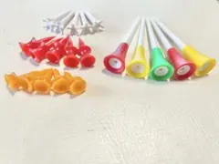 マルチカラーロングゴルフティー＋ショートティー20本セット