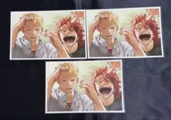 ヒロアカ 原画展 福岡 snapshot 切島鋭児郎 尾白猿尾 3枚セット