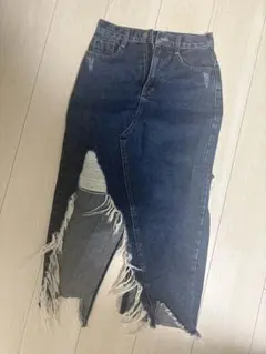 ダメージデニムスカート ナルシス
