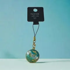 ハンドメイド 携帯ストラップ Galaxy Stone