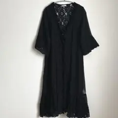 axes femme /ブラックレースカーディガン