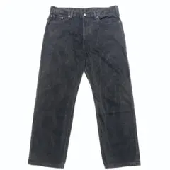 6165 Levi's リーバイス 505 ブラックデニム バギーパンツ W38