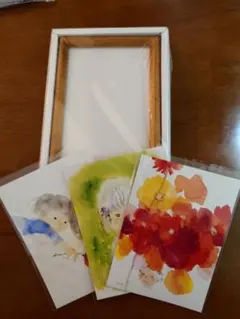 直筆原画】みつはしちかこ 小さな恋のものがたり 水彩画 額装 ポスト