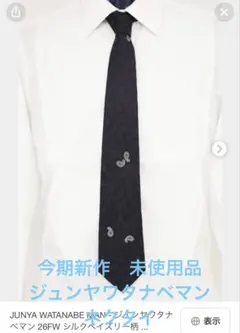 か*わ様 JUNYA WATANABE MAN今期26AW新作ペイズリー柄ネクタ JUNYA WATANABE MAN 今期26AW新作ペイズリー柄 ネクタイ - メルカリ