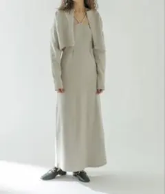 メランジワンピースカーディガンSET mystic