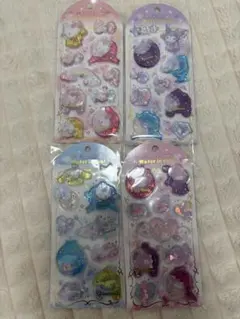 サンリオ　ウォーターインシール　キティ　マイメロ　クロミ　シナモン　4種　シール