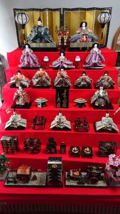 雛人形 七段 7段　久月 中古品 お値段ご相談 雛人形 久月 7段飾り ひな人形 初節句飾り 七段飾り 15人飾り お祝 |