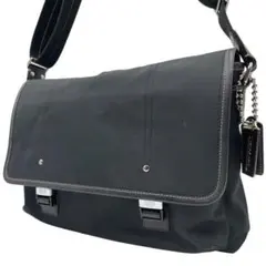 COACH コーチ メッセンジャーバッグ ショルダーバッグ ネイビー 70575 