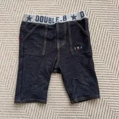 DOUBLE-B ダークブルー パンツ 80