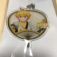 鬼滅の刃   我妻善逸　うちわ風アクリルチャーム　SEGA限定