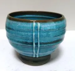 抹茶碗　茶道具　茶器　コバルトブルーのサムネイル