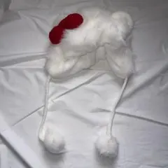 【ユニバでも被れる】キティちゃん ポンポン付きハット