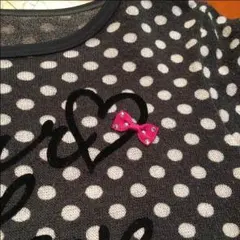 メゾピアノ 150センチ  ドット柄ニット