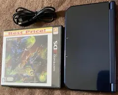 Newニンテンドー3DSLLメタリックブルー モンハン3Gタッチペン付動作確認済
