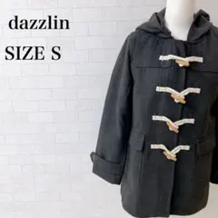 ダズリン　ダッフルコート チャコールグレー Sフード付き