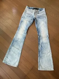 FUGAレオパードブーツカットデニム - メルカリ