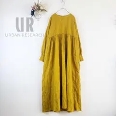 アーバンリサーチ マスタード 長袖 ロングワンピース