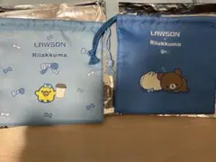 LAWSON リラッくじ⭐️ 巾着2種類⭐️キイロイトリ　チャイロイコグマ