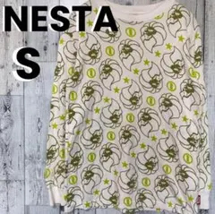 NESTA ネスタ　総柄　長袖Tシャツ S