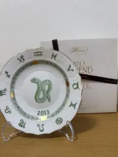 未使用 ヘレンド ヘビ 巳 干支 2013 フィギュリン ゴールド 箱付 即送 ヘレンド ヘレンド人形 ヘビ CO-V1 05388-0-00 グリーン 高さ約