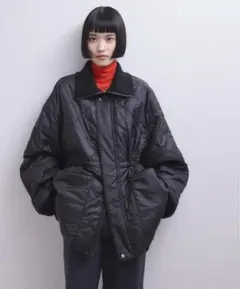 ADAM ET ROPE' FEMMEリバーシブルドロストキルティングブルゾン