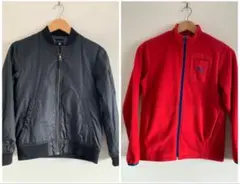 黒ジャケットとPUMAフリースジャケットセット サイズ150