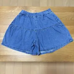 GU デニムブルー フレアスタイル 半ズボン