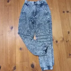 デニム風ストレートパンツ ウエストゴム　キッズ140 ワークマン