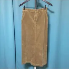 カーキ コーデュロイ タイトスカート