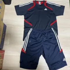 adidas スポーツウェアセット ネイビー/レッド