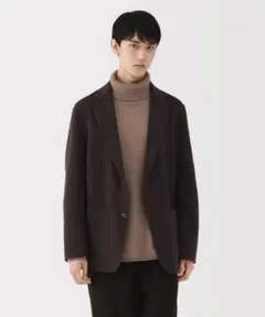 n*k様 MUJI Labo 再生ポリエステルデニムジャケット M ダークネイビ