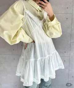 値下げ中！FRIFUL フリルデザイン キャミチュニック　レイヤードコーデ