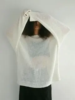 etre tokyo リネンボトルネックローゲージニットプルオーバー