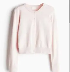H&M ファインニットカーディガン　Lサイズ　ライトピンク