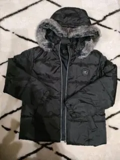 COMME CA ISM ブラックダウンコート 140A