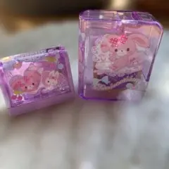 サンリオ未使用品ぼんぼんりぼんミニハンディーシャープナーとミニセロハンテープ2組