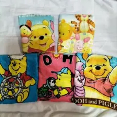 菜*香様 くまのプーさん 　ハンドタオル 5枚セット
