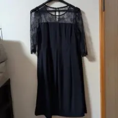 Sweet Mommy　お呼ばれドレス　ネイビー フォーマルレース Mサイズ