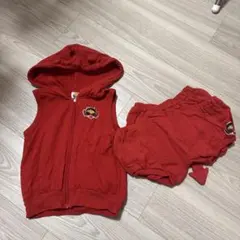 HYSTERIC DEVILKIN フード付きベストとショートパンツセット