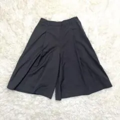 コムサイズム⭐️ (L) ガウチョパンツ ワイドタックパンツ ミモレ丈