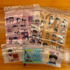 名探偵コナン　スリーコインズ　ストックバッグ　スリコ　ジップロック